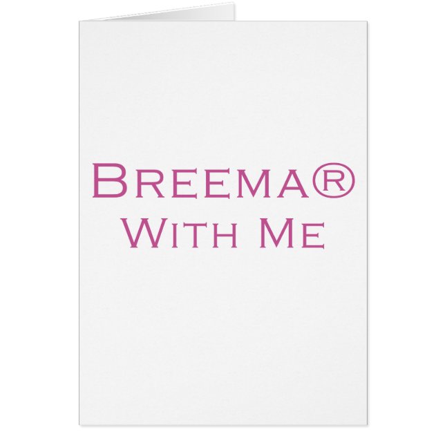 Breema med mig hälsningskort (Framsidan)