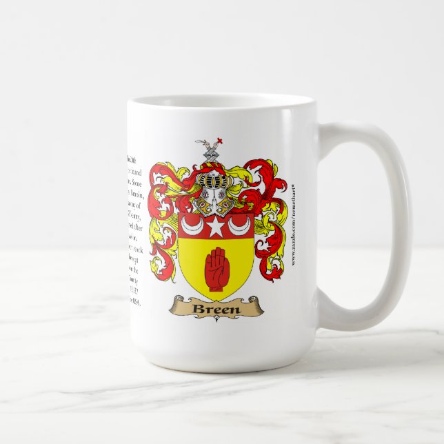 Breen familjvapensköld kaffemugg (Höger)