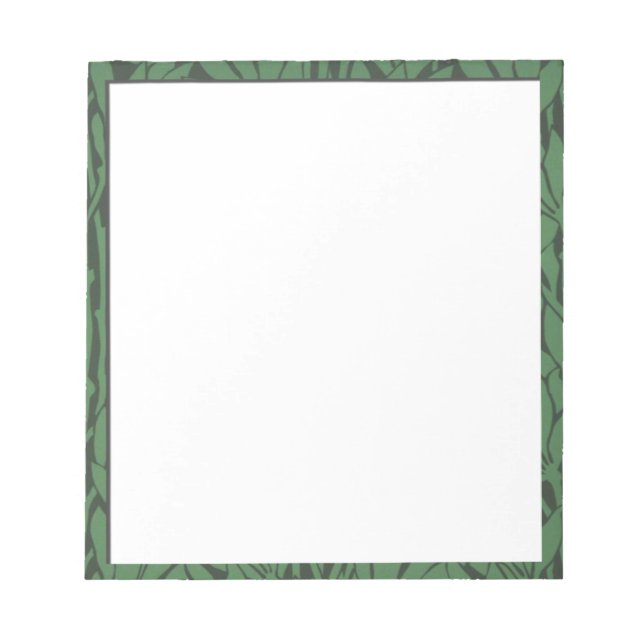 Breen lövs gräns anteckningsblock (Framsida)