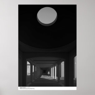 Breezeway, kupol och liten figur, Februari, 1967 Poster