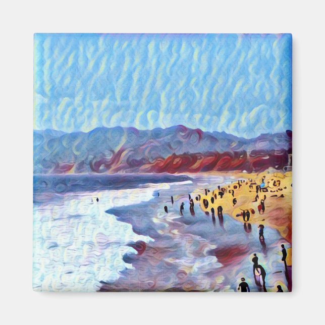 Breezy Dreamy Beach (magnet) Magnet (Framsidan)