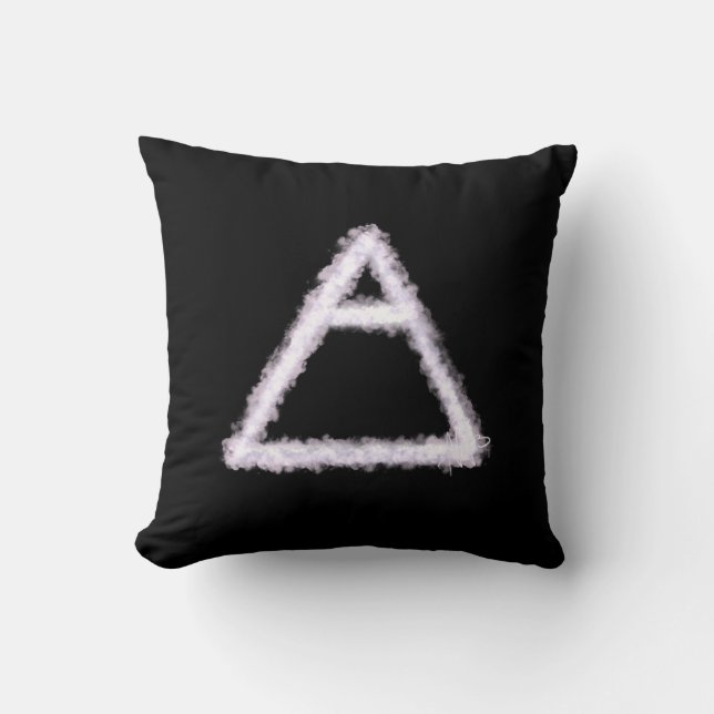 Breezy Luft Inslag Alchemy Symbol Kudde (Framsida)