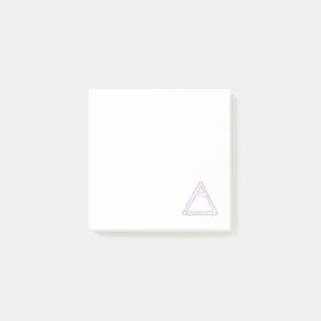 Breezy Luft Inslag Alchemy Symbol Post-it Block (Framsida)