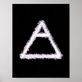 Breezy Luft Inslag Alchemy Symbol Poster