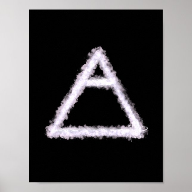 Breezy Luft Inslag Alchemy Symbol Poster (Framsidan)