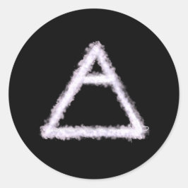 Breezy Luft Inslag Alchemy Symbol Runt Klistermärke