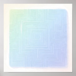 Breezy Luminous Labyrinth Wallpaper and Art Print Poster