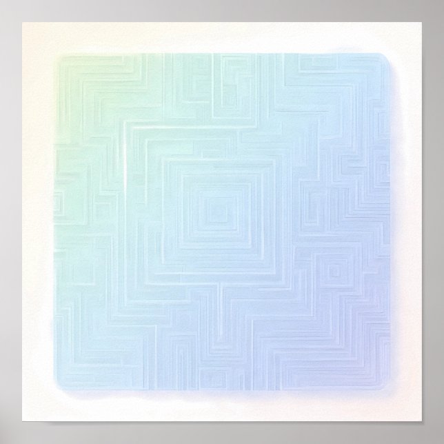 Breezy Luminous Labyrinth Wallpaper and Art Print Poster (Framsidan)