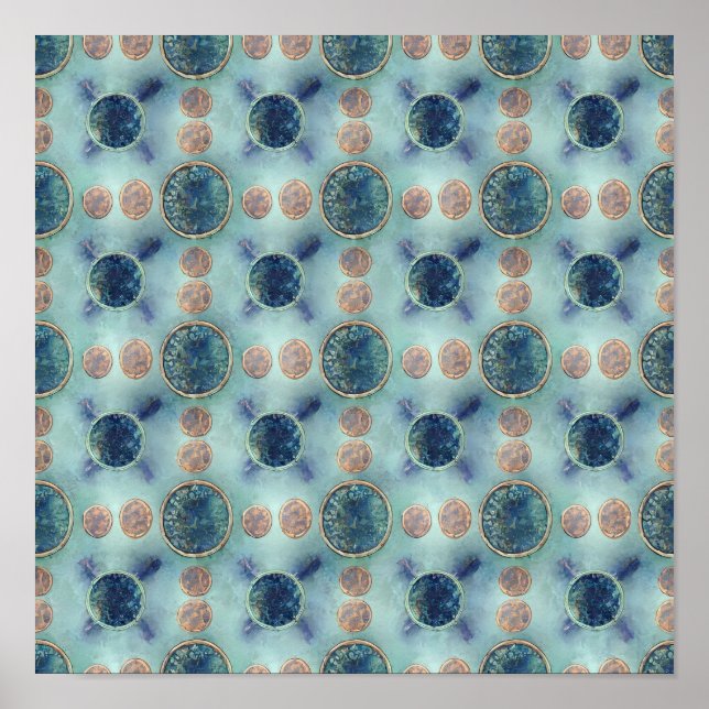 Breezy Patina Wallpaper with Ethereal Mist Texture Poster (Framsidan)