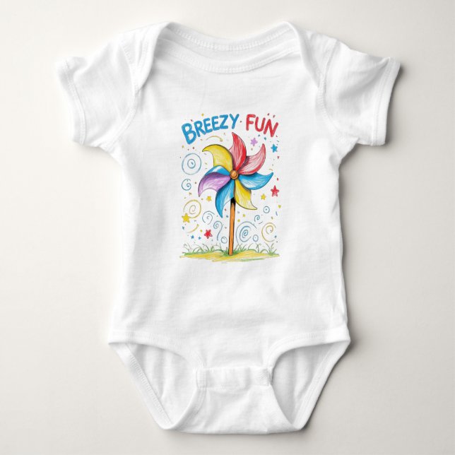 Breezy Roligt Pinjul Baby Outfit T Shirt (Framsida)