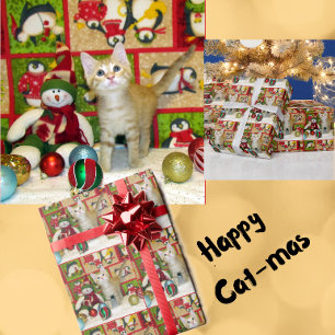 Breezy the Cat - Jul Wrapping Papper Roll Presentpapper