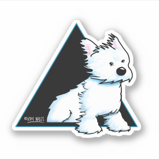 Breezy WESTIE Sticker Klistermärken (Framsida)