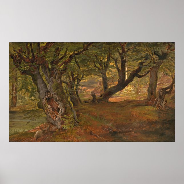 Bregentved Forest - Frederik Sødring Fine Art Poster (Framsidan)