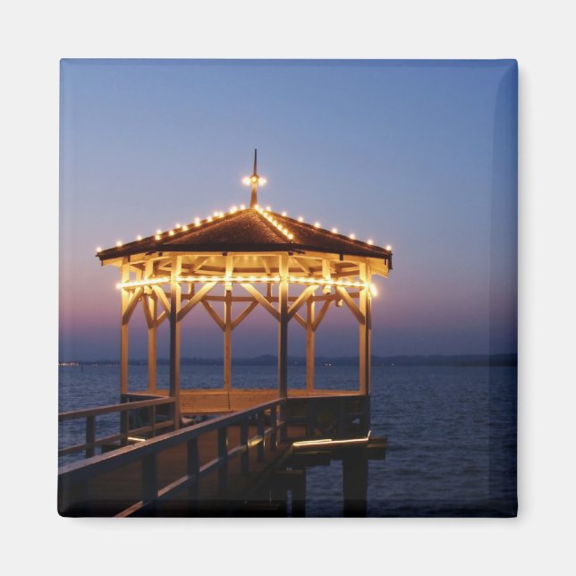 Bregenz i Österrike vid Sjö Constance Souvenir Magnet (Framsidan)