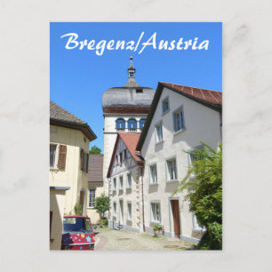 Bregenz i Österrikes gamla stad Vykort