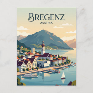 Bregenz Skyline Österrike Vykort