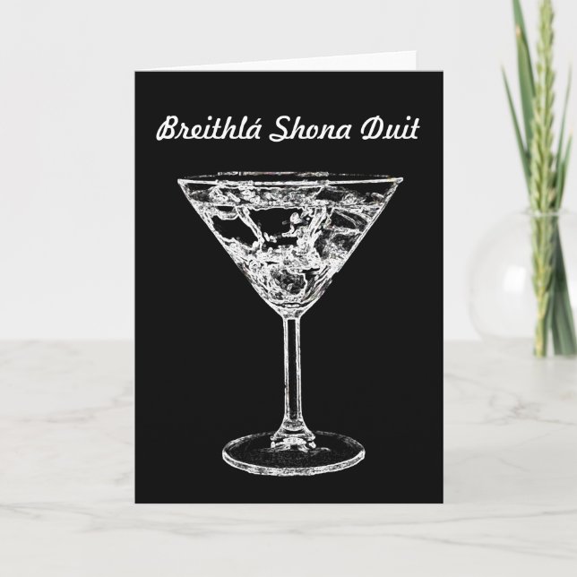 Breithlá shonaduit/irländsk Gaelicgrattis på Kort (Framsida)