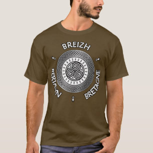 Breizh aeyn Bretagne Triskele Ermine Celtic Knot 1 T Shirt