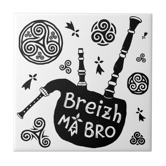 Breizh morsa Bro Kakelplatta (Framsidan)
