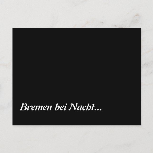Bremen bei Nacht Vykort (Framsida)