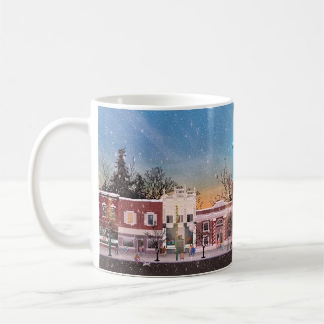 Bremen, Indiana Winter Wonderland 11oz Coffee Kopp (Vänster)