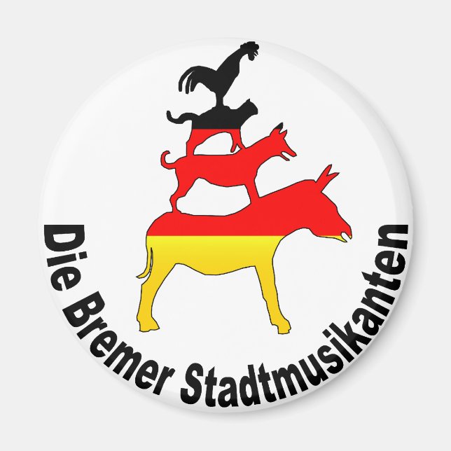 Bremen-musiker Magnet (Framsidan)