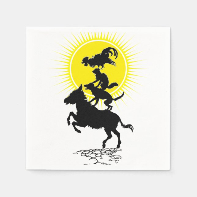 Bremen Napkins musiker Pappersservett (Framsidan)