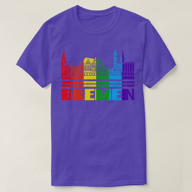Bremen Pride Bremen LGBT Gift LGBTQ Supporter Tee (Design framsida)