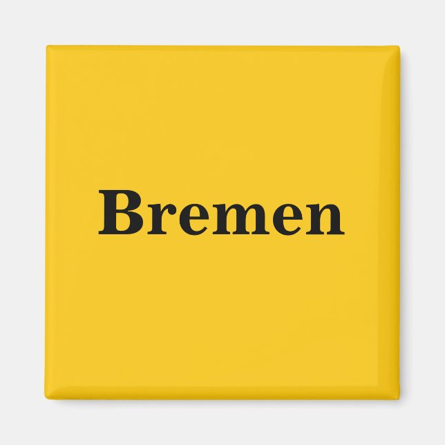 Bremen Schild Gold - Gleb - Magnet (Framsidan)