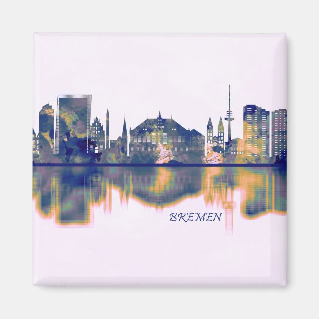 Bremen Skyline Magnet (Framsidan)