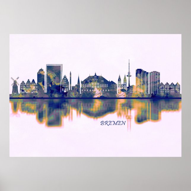 Bremen Skyline Poster (Framsidan)
