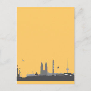 Bremen Skyline Postkarte Vykort