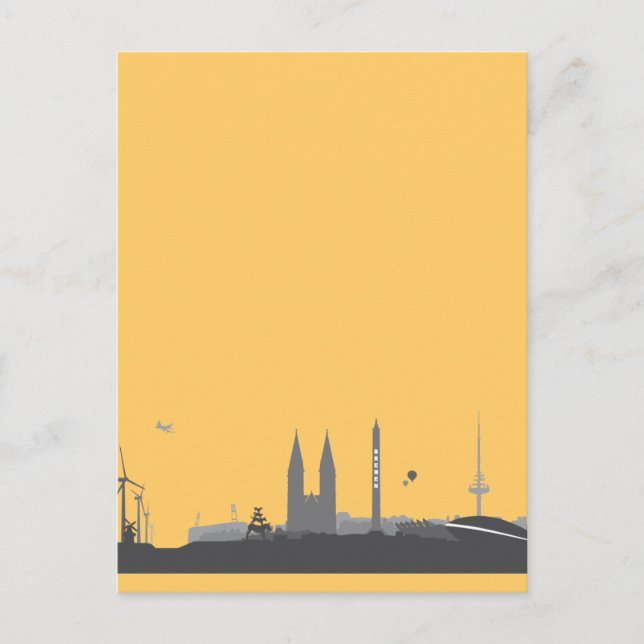 Bremen Skyline Postkarte Vykort (Framsida)