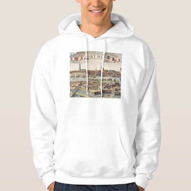 Bremen Tyskland, 1719 Hoodie (Framsida)