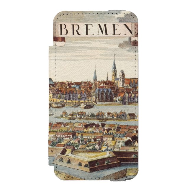 Bremen Tyskland, 1719 Incipio iPhone Wallet Skal (Folio Framsidan)