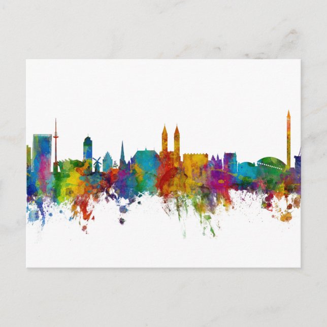 Bremen Tyskland Skyline Vykort (Framsida)