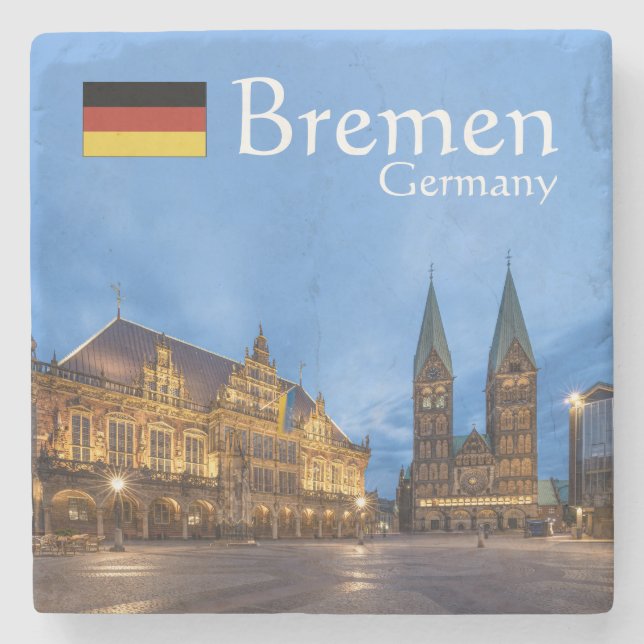 Bremen Tyskland Souvenir Stenunderlägg (Framsidan)