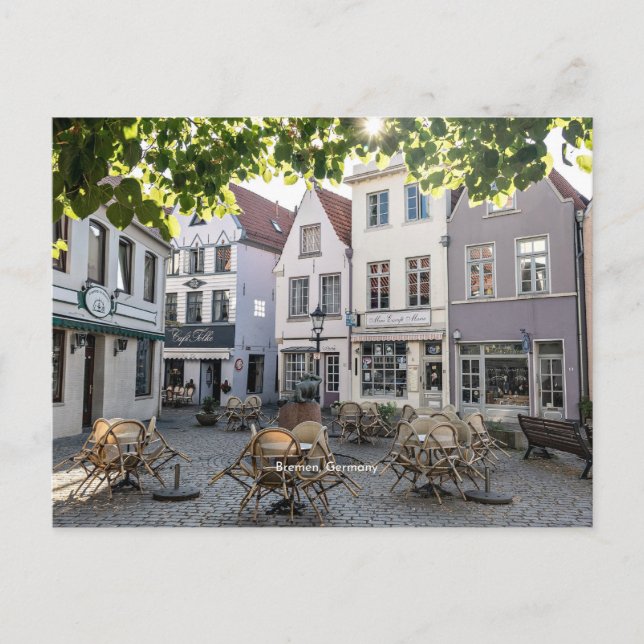 Bremen, Tysklant, historiskt centrum, Vykort (Framsida)