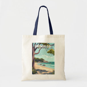 Bremer Bay Australia Travel Art Vintage Tygkasse