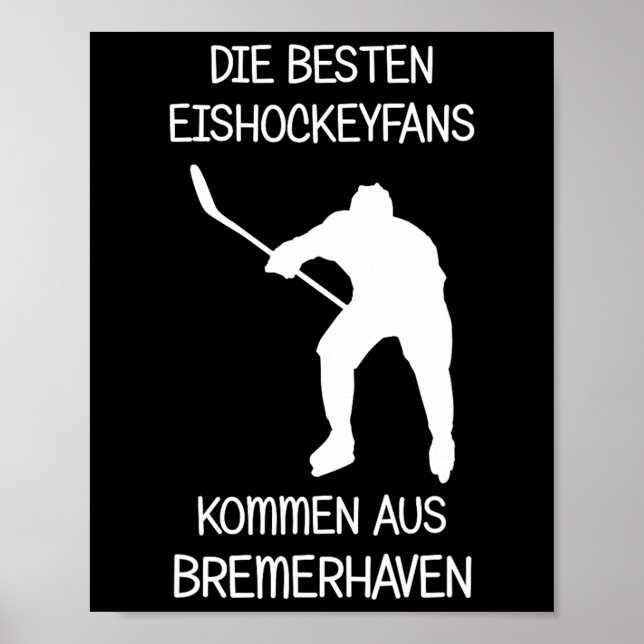 Bremerhaven ishockeyfan  poster (Framsidan)