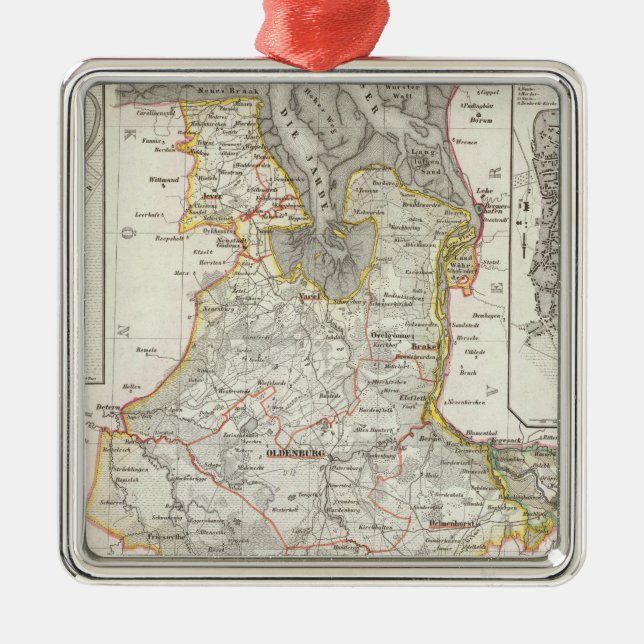 Bremerhaven Tysklandare Julgransprydnad Metall (Framsidan)