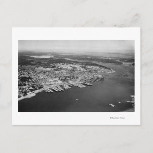 Bremerton, WA - Aerial View of City Photograph Vykort