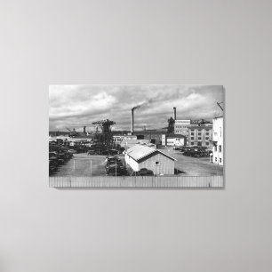 Bremerton WA beskådar av US-maringård fotografer Canvastryck