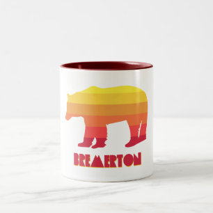 Bremerton Washington Rainbow Bear Två-Tonad Mugg