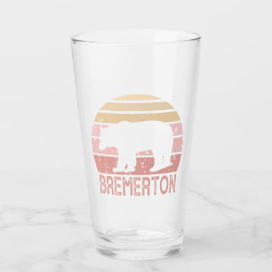 Bremerton Washington Retro Bear Glaskopp