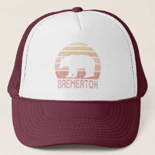 Bremerton Washington Retro Bear Keps