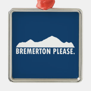 Bremerton Washington Snälla Julgransprydnad Metall