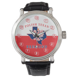 Bremond polska Texan Krona Watch Watch Armbandsur