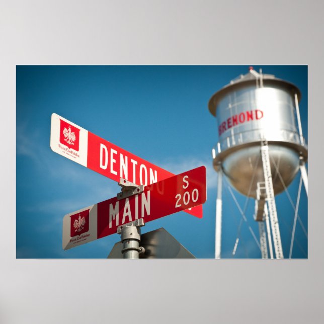 Bremond Texas Poster (Framsidan)