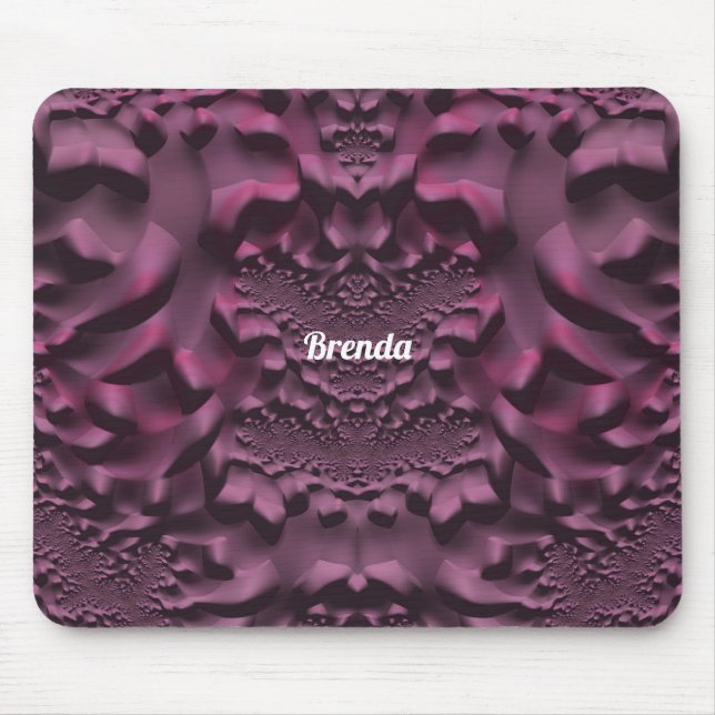 BRENDA ~ 3D Rosa och Lila Musmatta (Framsidan)